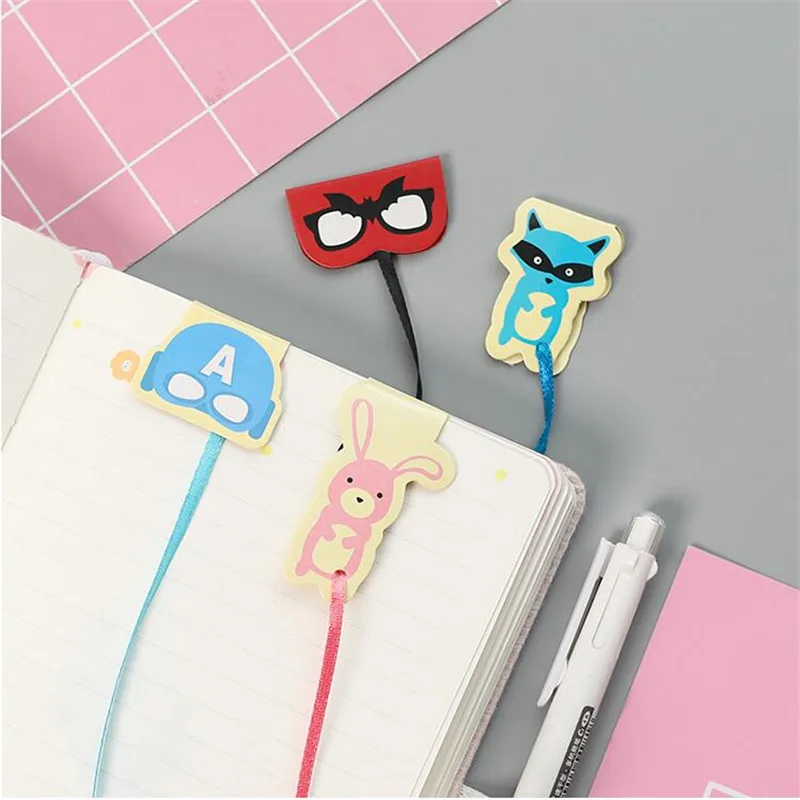 Креативные аниме магнитные закладки зажимы мини длинный хвост книга знаки школа
