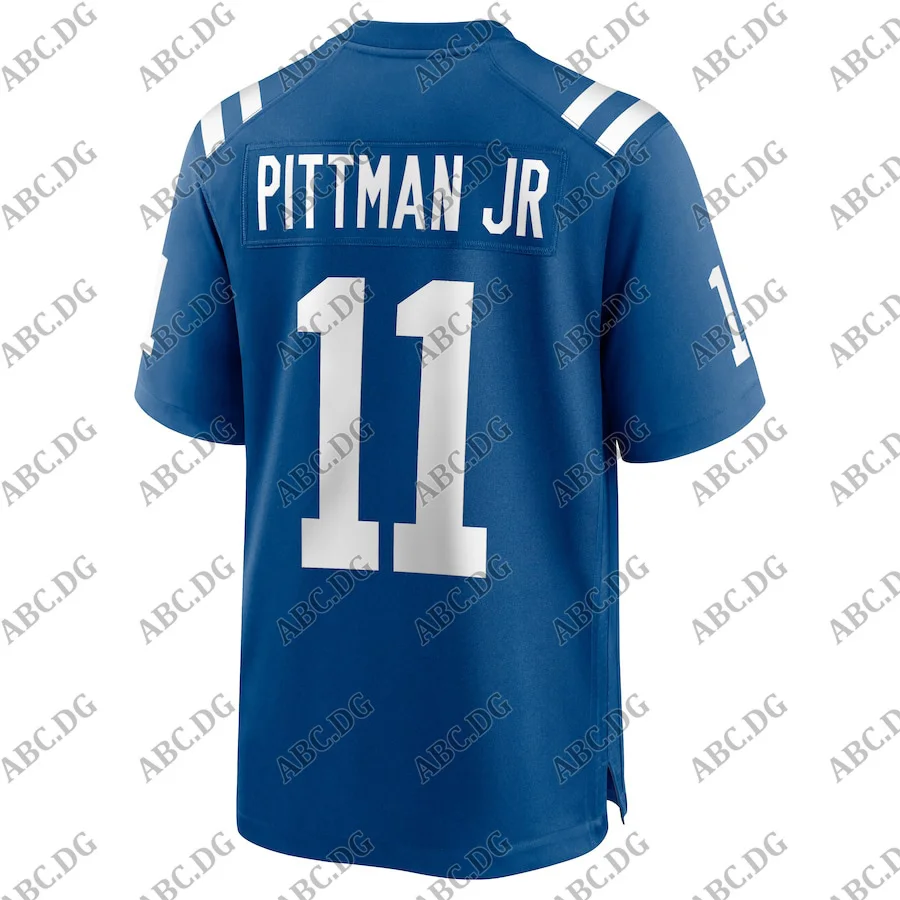 

Customized Stitch American Football Jersey Men Women Kid Youth Indianapolis Michael Pittman Jr. Royal Game Player Jersey