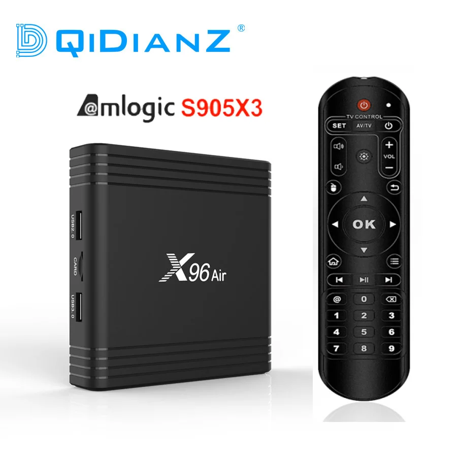 ТВ приставка X96Air Amlogic S905X3 Android 9 0 4K X96 Air Quad Core 2 4G & 5G Dual Wifi BT4.1 H.265