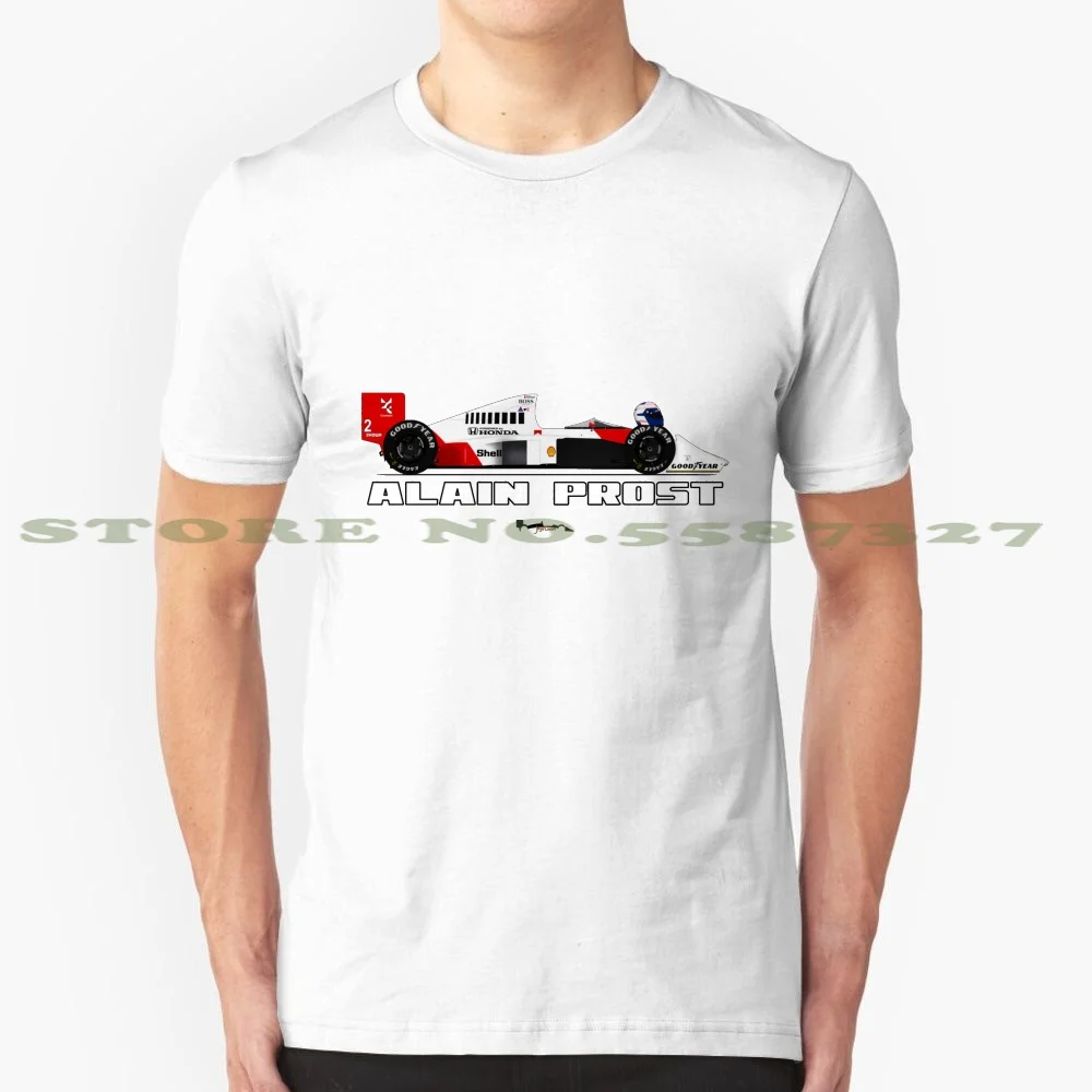 Стильная дизайнерская футболка Алана проста Mclaren Mp4/5 (имя текст) модная для