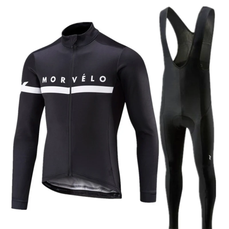 Morvelo, осень, длинный рукав, Pro, для велоспорта, Джерси, мужская, для гонок, для велоспорта, спортивная одежда, Ретро стиль, одежда для велоспорта, Camisa Ciclismo - Цвет: Sets 2