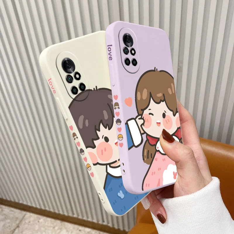 

Suitable For Couples Phone Case For Huawei Nova8 8Pro 8SE Nova 7 7Pro 7SE 6 6se 5 5Pro 5Z 5I 5Ipro 5T 4 4E Silicone Cover