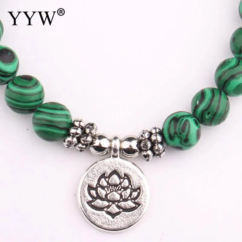 

8mm Volcanic Stone Bead Tree Of Life Bracelet Colorful Chakra Energy Yoga Bracelet Mixed With A Semi-Precious Stone Bracelet