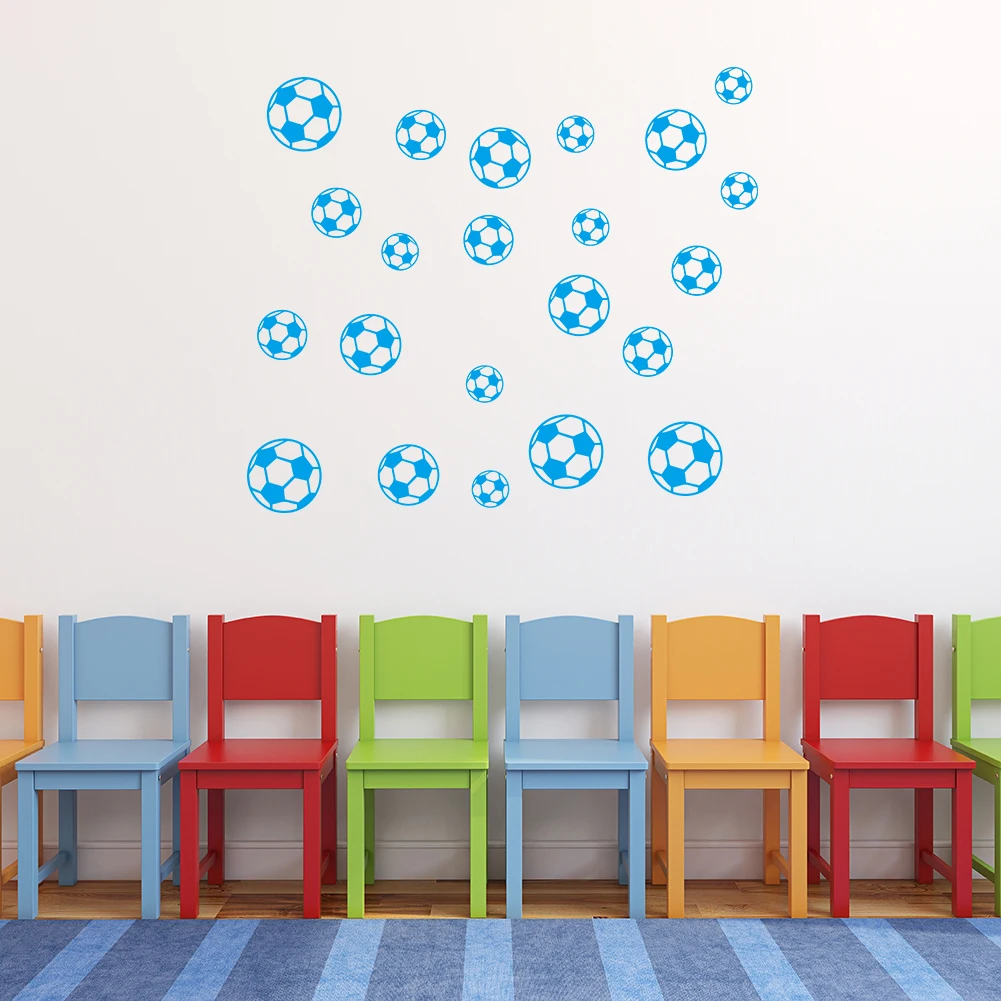 

DIY Football Wall Sticker Boys Room Decoration Soccer Sticker Wall Decals for Kids Rooms Nursery Bedroom