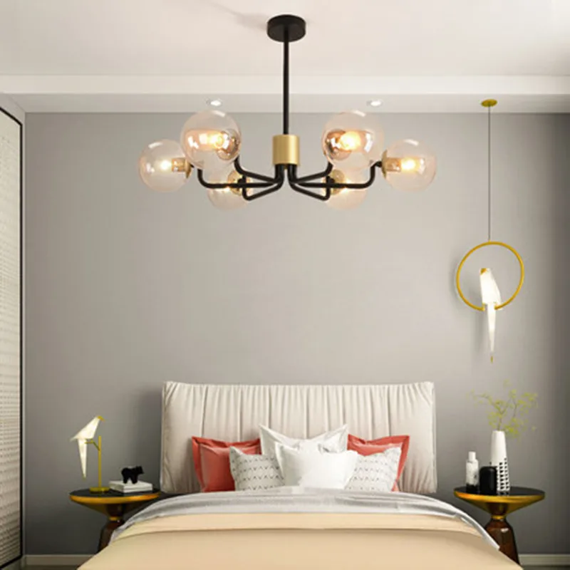 

Modern Nordic Chandelier Lighting 4 Color Lights LED Edison 6 Lights Chandeliers Indoor Light Fixtures Bulbs Lamp AC110-220V