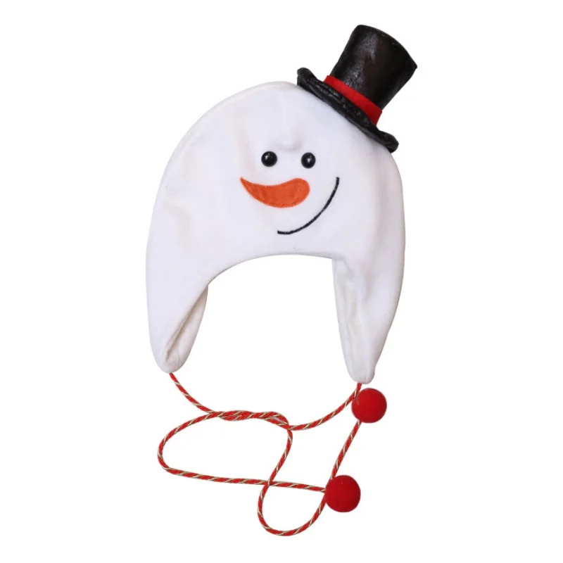 Christmas Santa/Snowman/Reindeer Hat Cute Cartoon Xmas Cap For Women And Men New Year Festive Party Supplies | Дом и сад