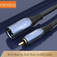 choseal xlr male to rca male cable hifi audio cable rca male to xlr male audio line for amplifier mixer microphone