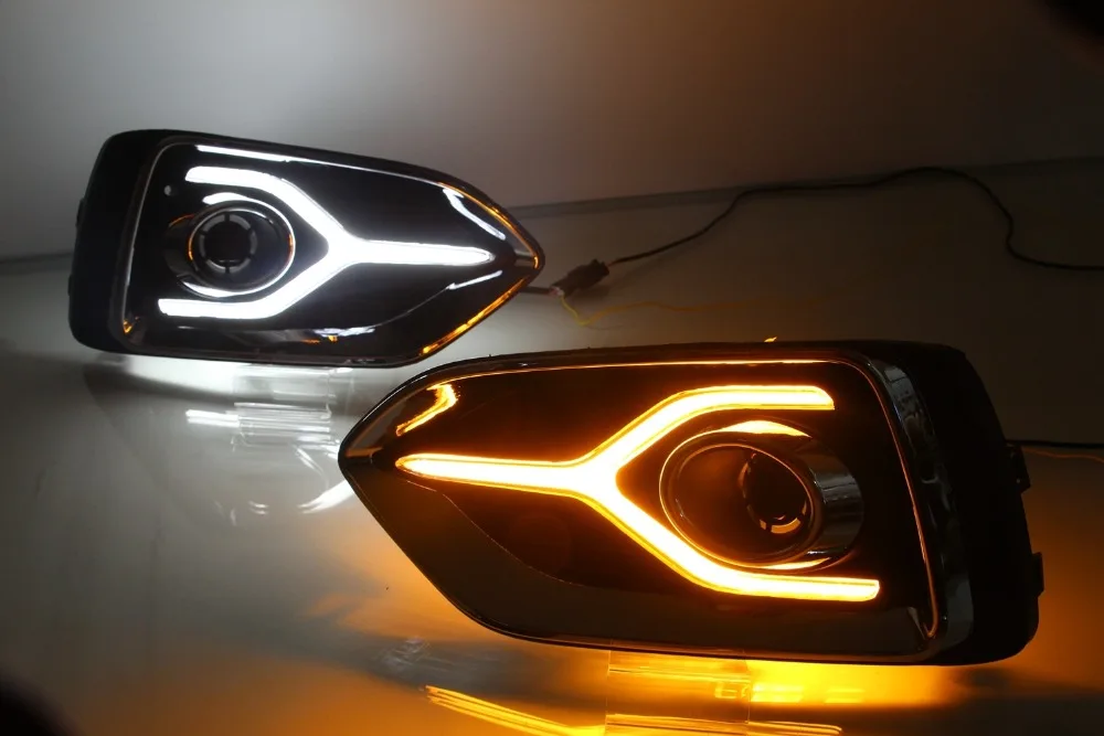 1 комплект желтый указатель поворота Функция 12В дневные ходовые огни