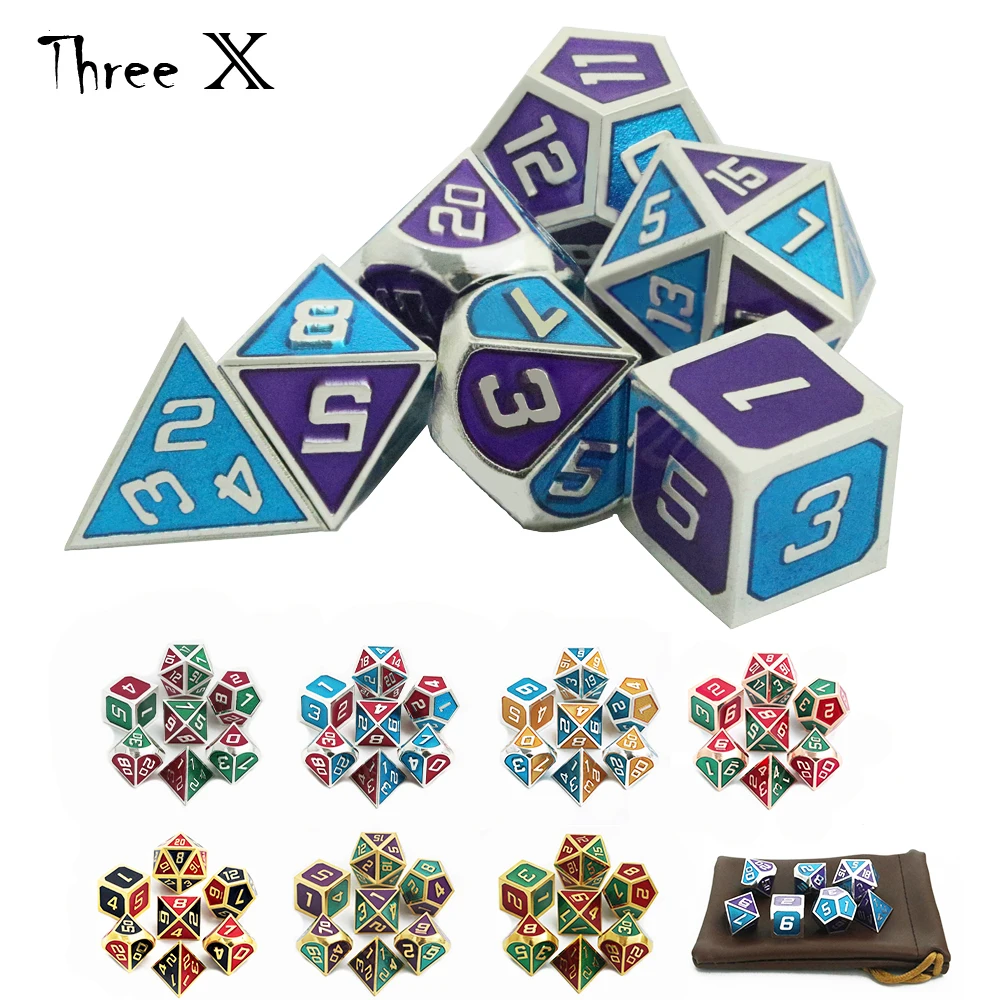 Многогранные Металлический Набор кубиков из цинкового сплава с эмалью Прочная