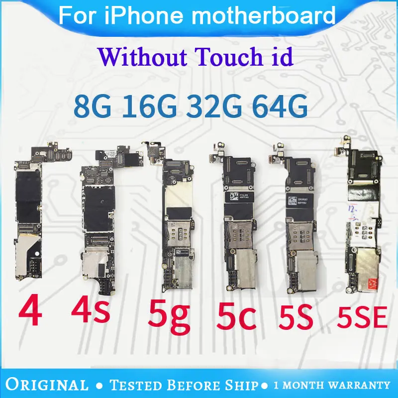 

8GB /16GB /32GB for iphone 4 4S 5 5C 5S Motherboard with IOS System,Original unlocked for iphone 4S Mainboard with Full Chips