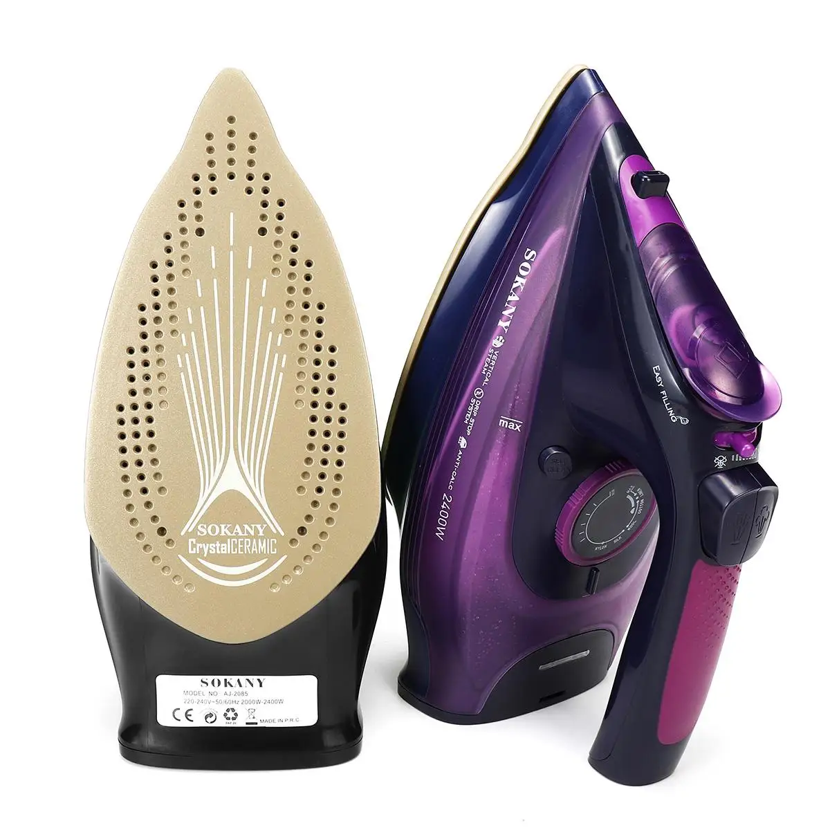 2400 Вт беспроводной электрический паровой утюг для одежды парогенератор 5