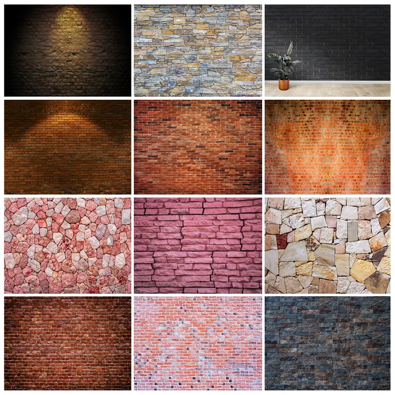 

SHUOZHIKE Vintage Brick Wall Backdrop Photography Backdrops Photographic Background For Photo Studio Props 210326CAJ-03