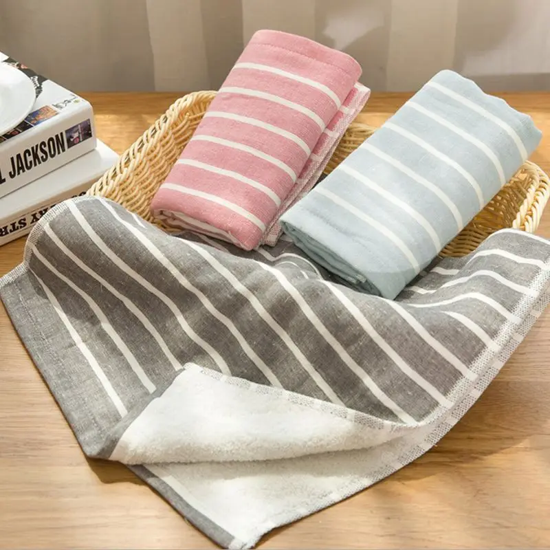 Высококачественное мягкое Полосатое Марлевое хлопковое впитывающее полотенце