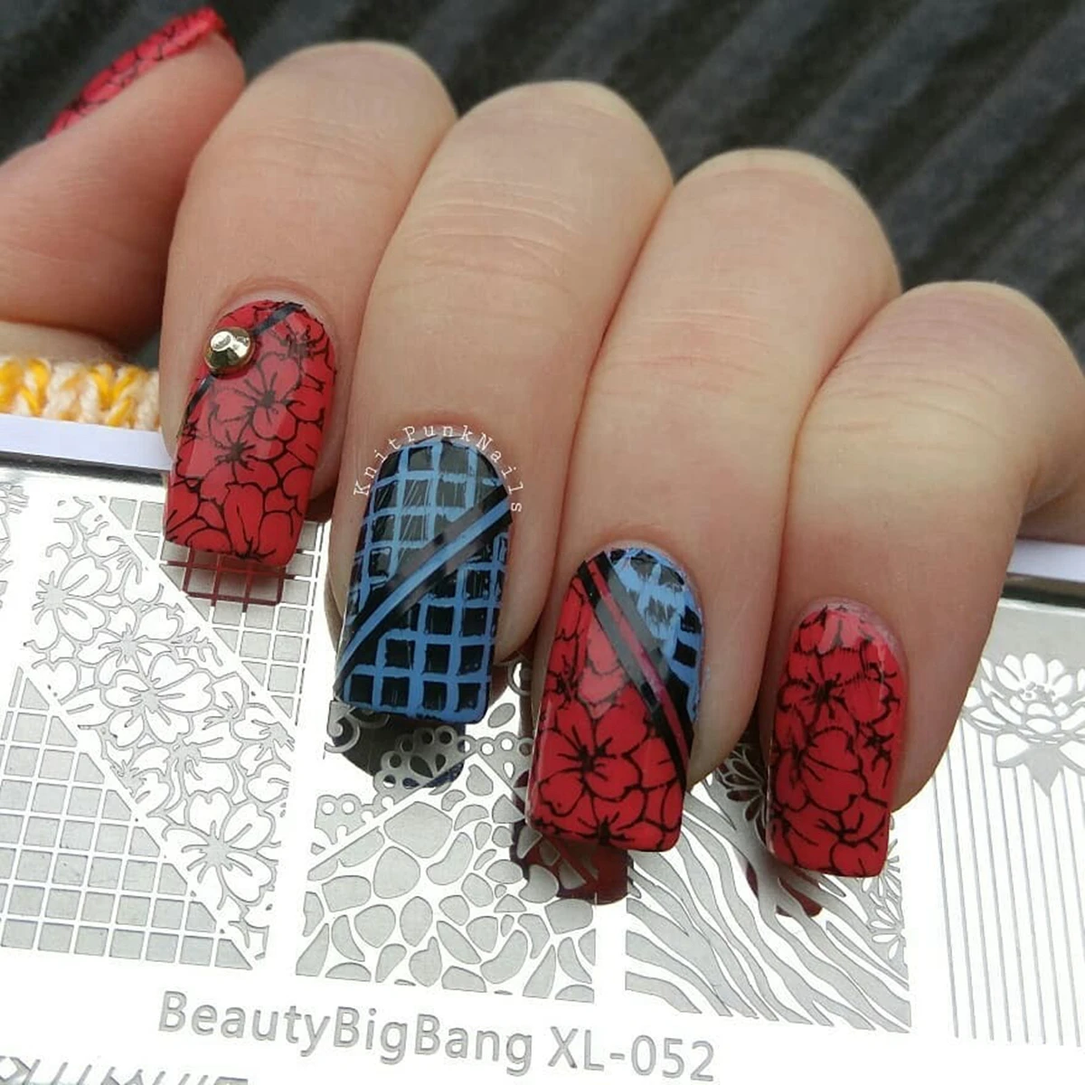 BeautyBigBang 1 шт. новые пластины для стемпинга ногтей трафарет с цветочным узором в