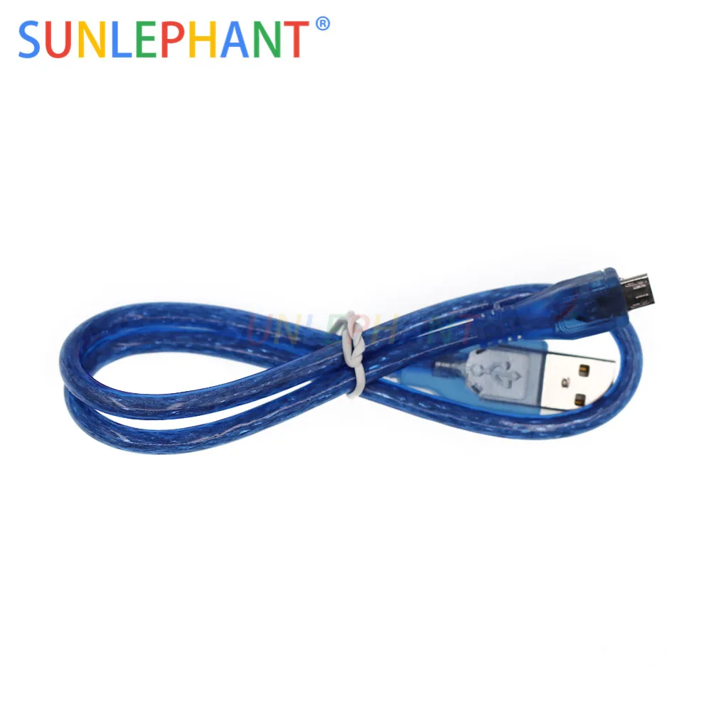 Макетная плата Leonardo R3 с микроконтроллером Atmega32u4 макетная USB-кабелем совместима