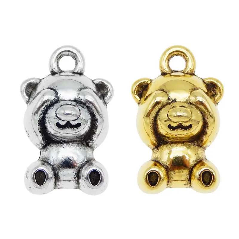 

Подвески в виде медведя из цинкового сплава, 8 шт.