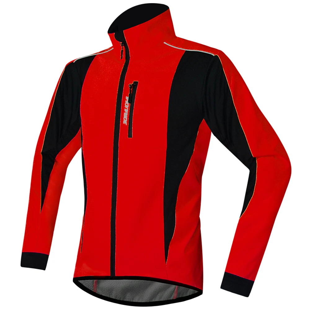 

Ironride Men Winter Cycling Jacket Fleece Bike Ciclismo Windproof Waterproof Softshell Coat MTB Road Bicycle Clothing Reflective