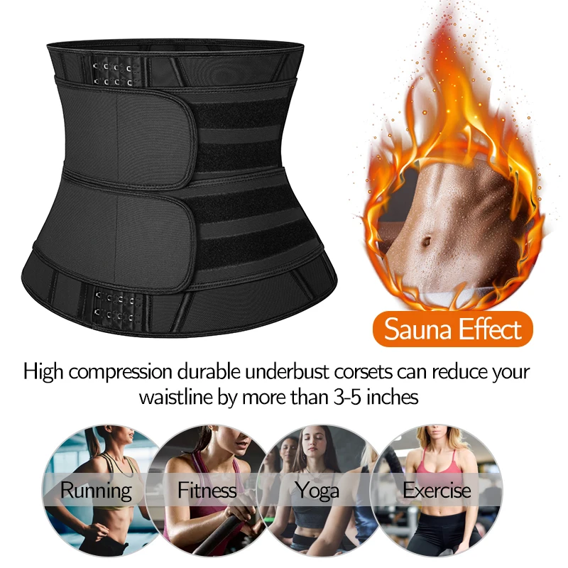 Латексный тренажер для талии корсеты Женский корсет похудения сауна пояс пота