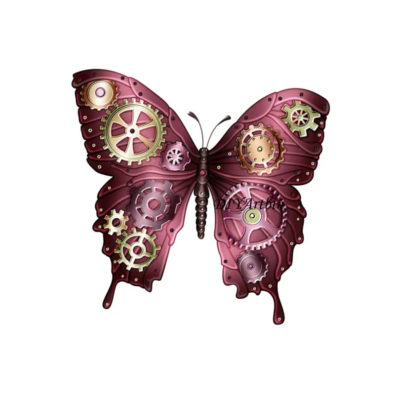 Металлические Вырубные штампы в виде бабочек стимпанк 2021 трафареты для сделай