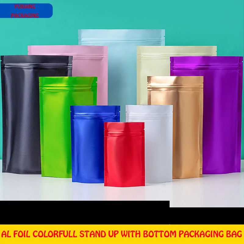 МАТОВАЯ Алюминиевая фольга, матовые цветные мешки из майлара, упаковка закуска к чаю, тепловая печать, Пользовательский логотип