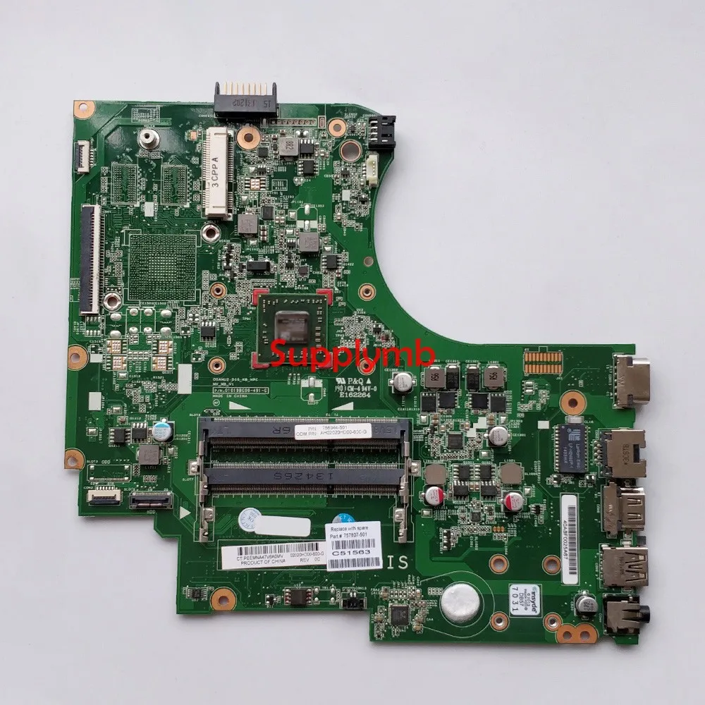 757807-501 757807-001 UMA w A6-5200 CPU Onboard for HP 15-D087CA 15-D Laptop NoteBook PC Motherboard Mainboard Tested