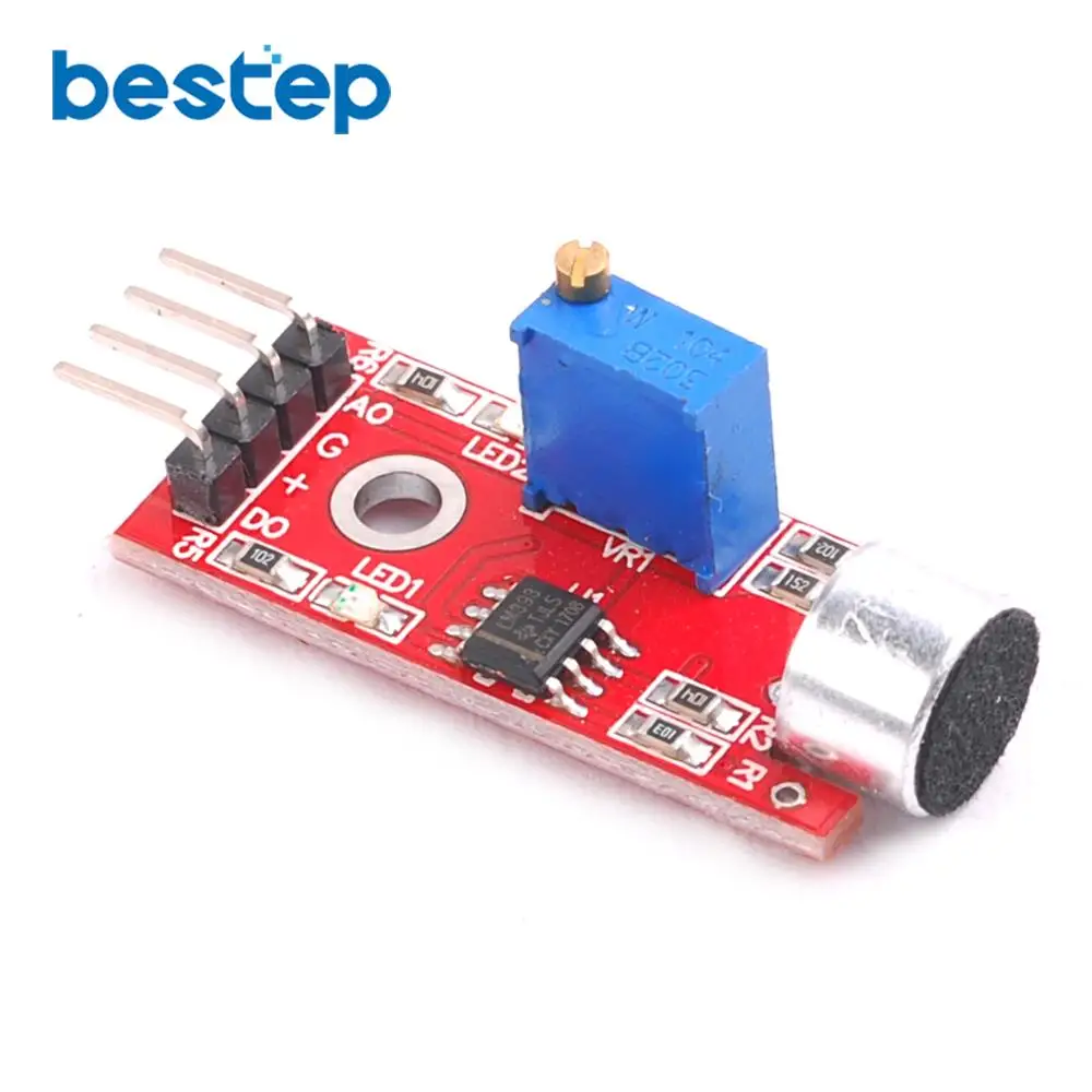 Новый 4 контактный Модуль датчика обнаружения звука с голосовым оповещением