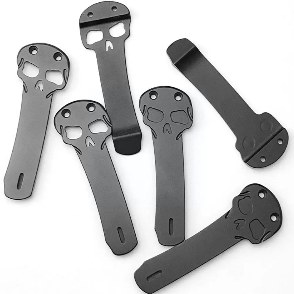 Tc4 Alloy Pocket Back Clip Knife Sheath Folding Plate Waist Clip Accessories Alloy Knife Back A4y2