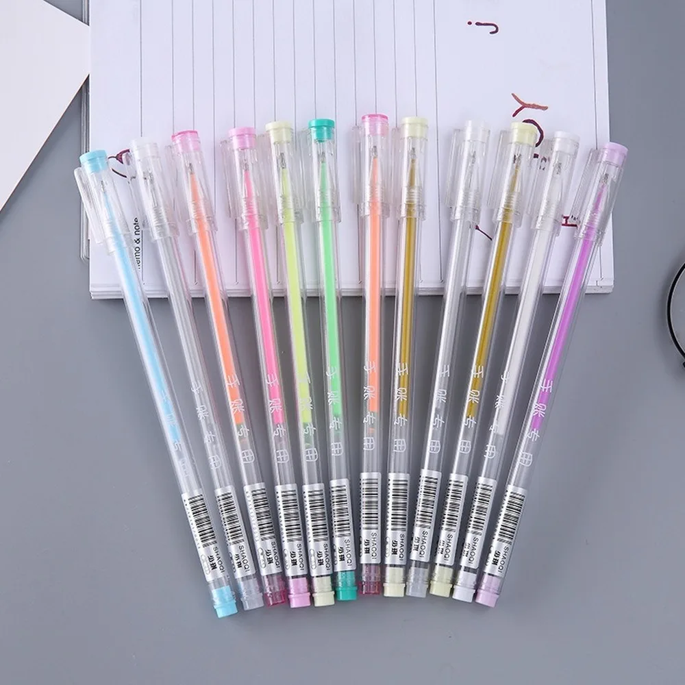24pcs Color Pen 12 Color Hand Account The Special Pen Color Student Prizes Pen Wholesale Stationery