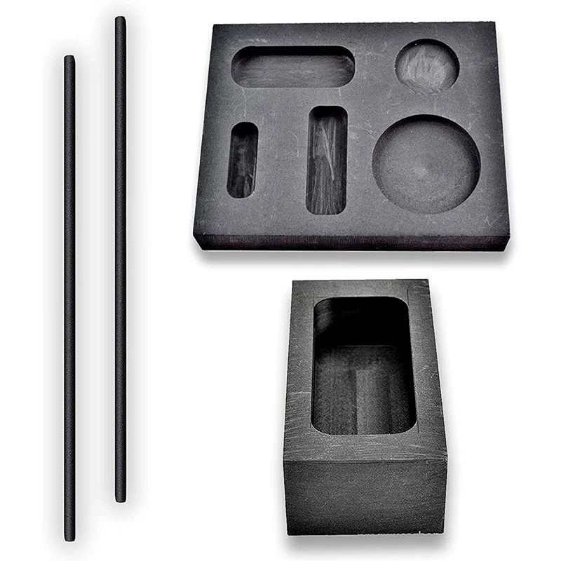 Форма для графитового слитка форма тигля 1 кг и свинцового чугуна 5 в с 2 угольными