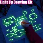 Новинка A3 A4 A5 светодиодный светящийся чертежный щит для рисования граффити, планшет для рисования, волшебное рисование, светильник-забавная флуоресцентная ручка, обучающая игрушка