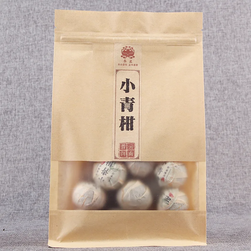 

Xiaoqing Citrus Pu'er Tea 8 Years Palace Pu'er Tea Mandarin Pucha Xinhui Tangerine Peel Cooked Tea Bags 100g