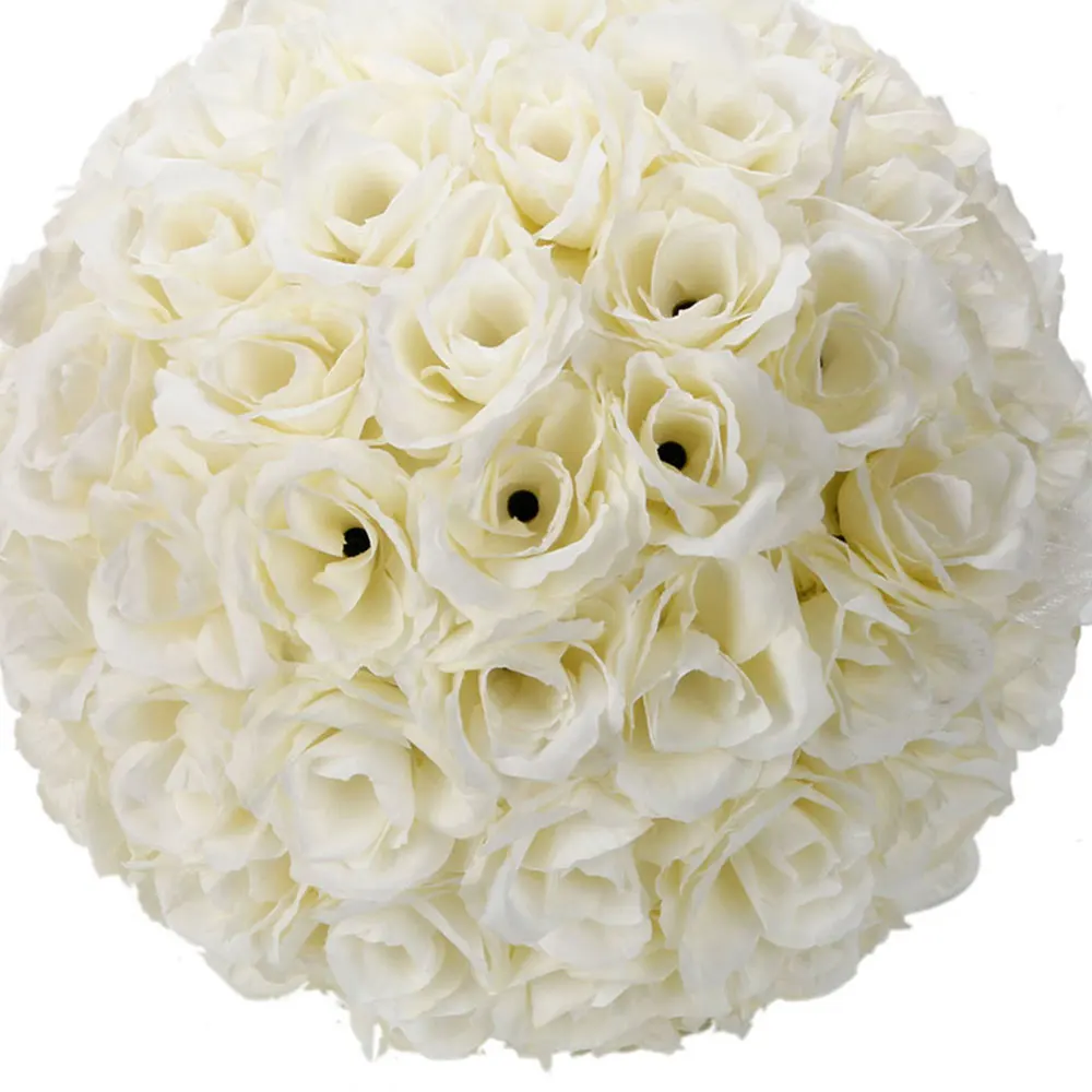 

Beautiful White Nylon Flower Balls 10Pcs 25CM Wedding Decoration Ivory White household 190812202