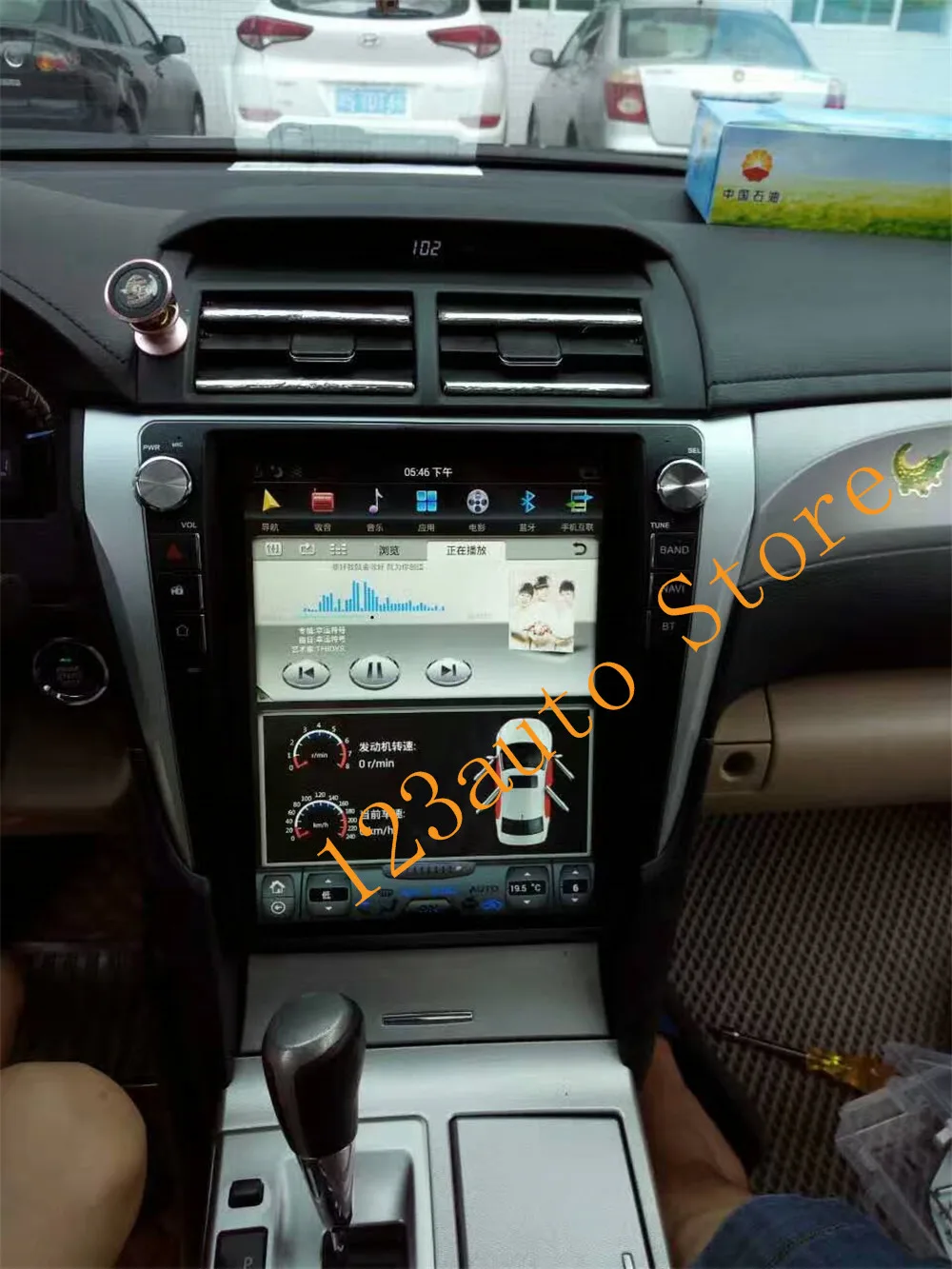 12 1 ''вертикальный экран Tesla Style Android 9 0 автомобильный DVD GPS плеер для Toyota Camry Aurion