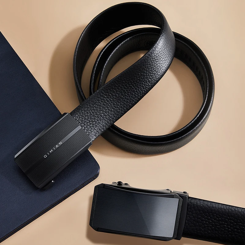 Original Xiaomi Qimian Napa top layer leather automatic buckle belt Double-sided Soft and not deformed | Электроника