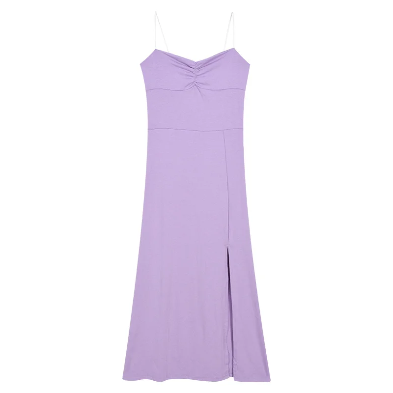 

GOOHOJIO 2020 New V-neck Long Sleeveless Mermaid Long Dress Spaghetti Strap Dress Female High Waist Club Dress Sexy Dress Women