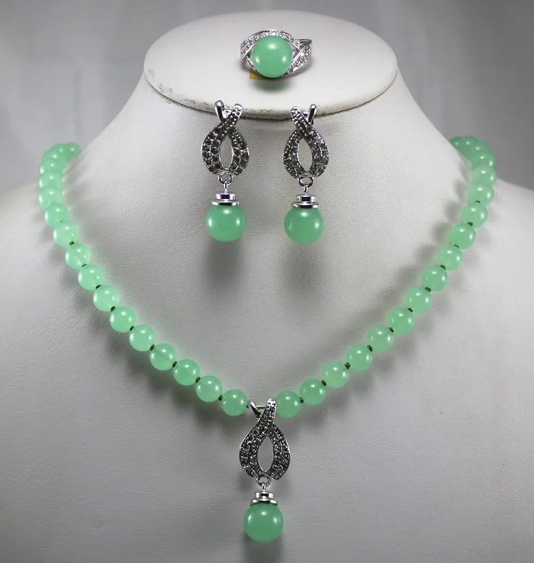 

Лучший подарок, модный набор ювелирных изделий! Оптовая цена по прейскуранту завода-изготовителя, женское ожерелье, серьги и кольцо из нату...