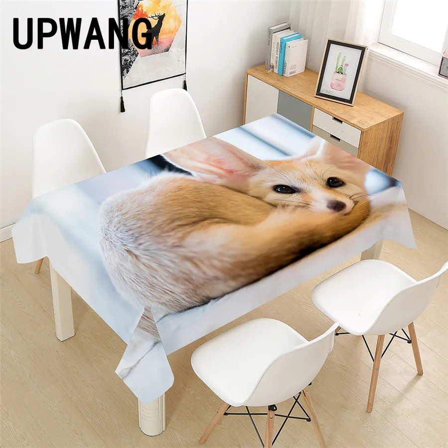 

Лиса скатерть с животными 3D печатная крышка стола прямоугольная скатерть свадьба день рождения кухня домашний декор