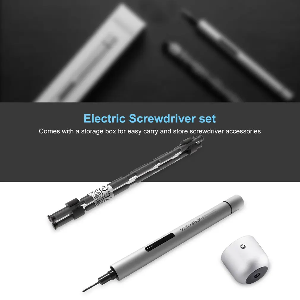 Wowstick 1P+ Мини Электрическая отвертка комплект беспроводной силовой отвертка для телефона камера прецизионный инструмент для ремонта