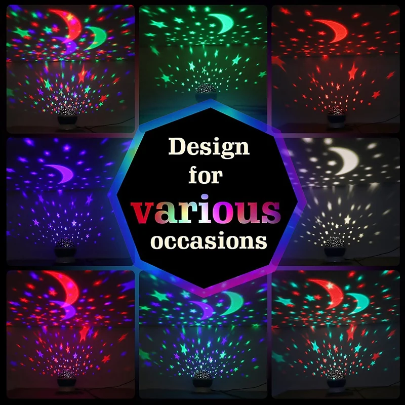 

Starry Sky Music Projector Children'S LED Night Light Remote Control, Holiday Gift for Baby and Adult Bedroom