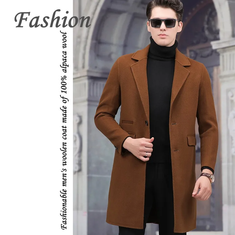 Высококачественное мужское деловое повседневное модное пальто ручной работы