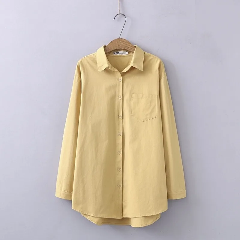 

Plus Size Women's XL-4XL Spring New Design Blouse Solid Long Sleeve OL Blusas Ladies' Workwear Tops