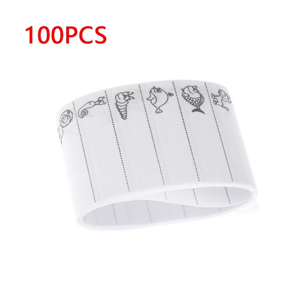 100 шт./упак. Белый моющийся Утюг На этикетках Маркер тегов для одежды набор