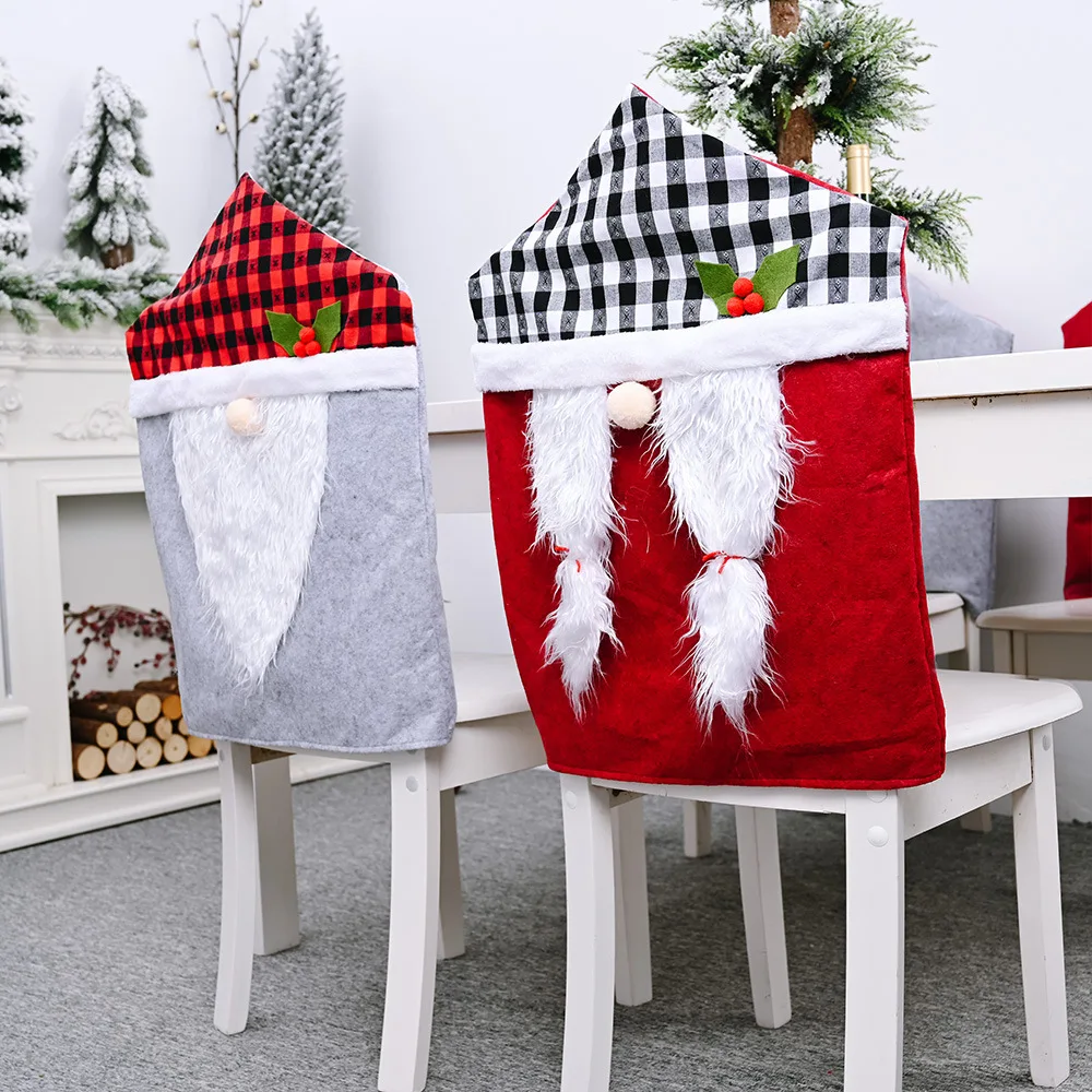 

2021 Christmas Decoration Chair Cover Garden Dining Room Chair Seat Cover For Home Kitchen Hotel Wedding Chairs Slipcover Case