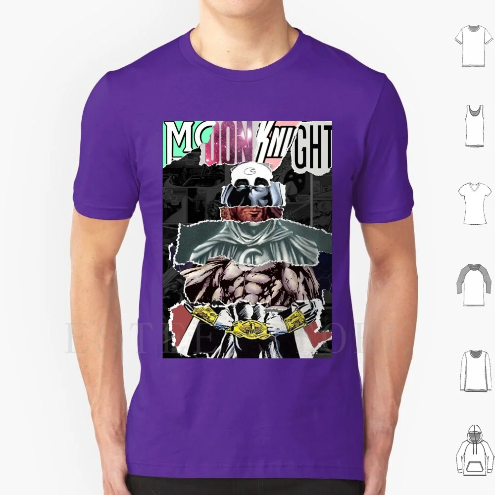 

Мужская хлопковая футболка Moon Knight, с рисунком персонажей, 6Xl