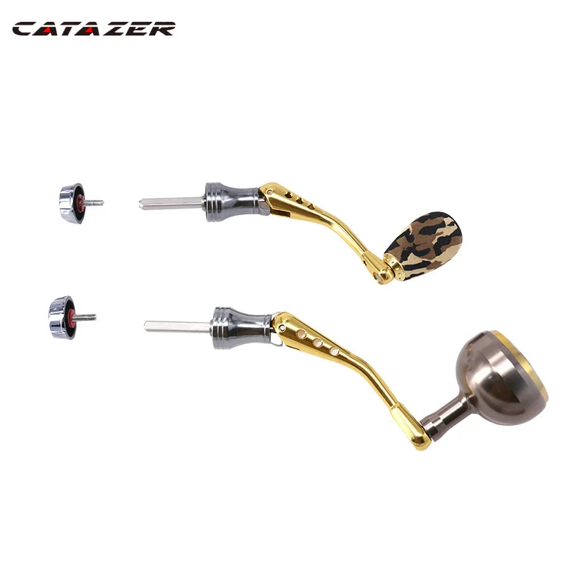 Catazer Fishing Reel S Brand Series Spinning Wheel Handle Rocker Four-corner Rod Stainless Steel Rocker Japanese  Fishing Reels