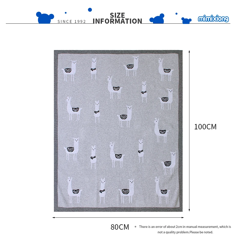 Детское Пеленальное Одеяло для новорожденных, детское банное газовое Милое трикотажное Детское покрывало для коляски, спальный мешок, детский коврик для игр 100*80