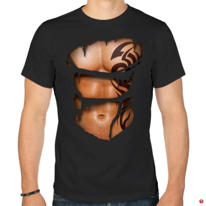 Летняя новая стильная футболка из полиэстера с 3D принтом и забавными узорами для