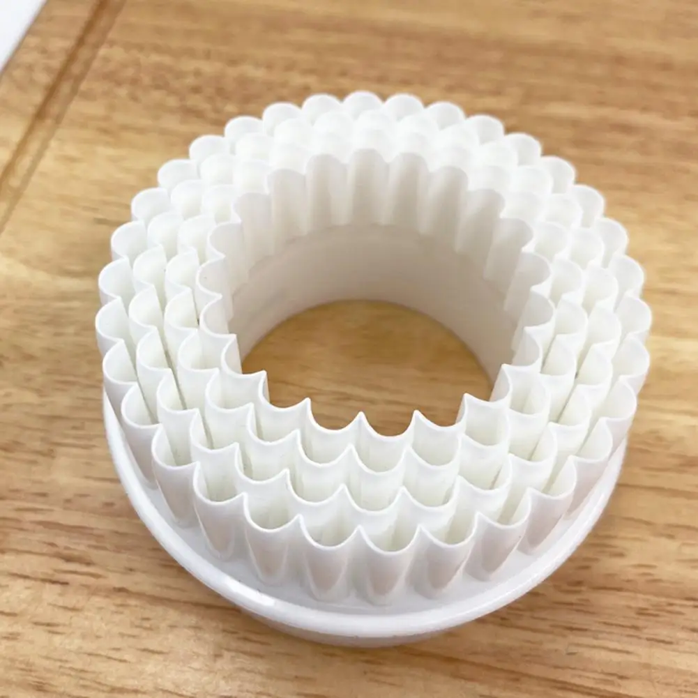 

1 Набор двусторонние формочки для печенья, круглые пластиковые формовочные формы для выпечки с прозрачной текстурой для кухни