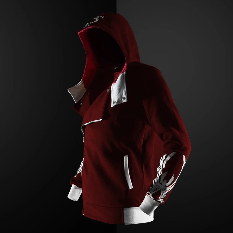 

2021 New Assassin Men's Hoodie Unisex Zipper Jacket Street Fashion Personality Print Hoodie Assassin Hoodie Boy XL S-3XL