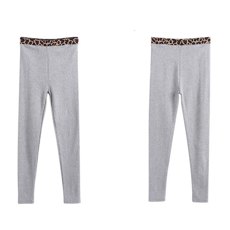 Леопардовые леггинсы с завышенной талией для женщин уютные винтовые нитки